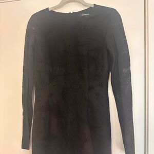 Alexander Wang, blk lace dress, size 8